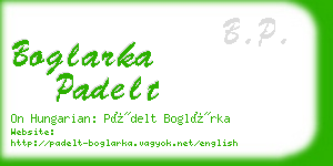 boglarka padelt business card